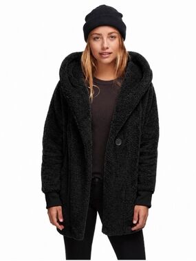 The North Face Black Campshire Fleece Hooded Wrap Jacket Size XS/S